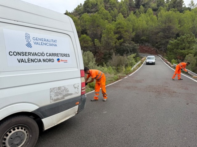 La Generalitat restituye el tráfico en las carreteras de las provincias de Castellón y València afectadas por lluvias
