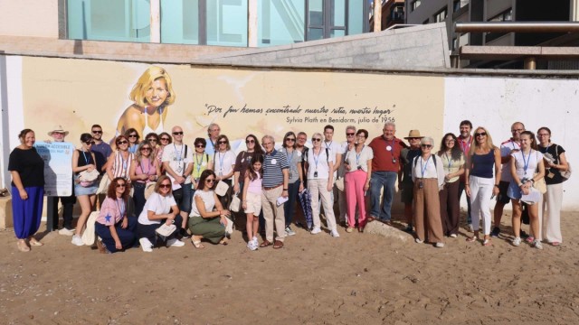 Benidorm recorre los lugares de la ciudad que inspiraron a Sylvia Plath