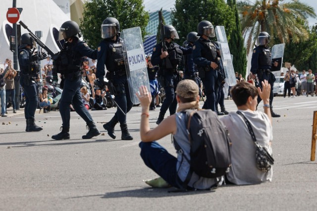 Los detenidos en València tras la manifestación de vivienda pasan este lunes a disposición judicial