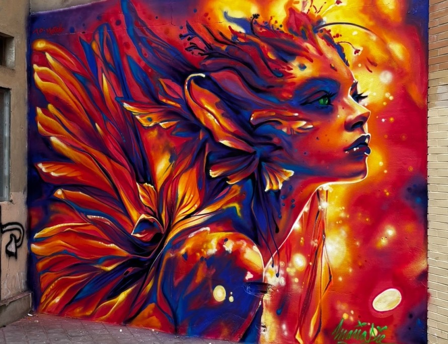 La artista Mariadie se alza con el primer premio de la Liga Nacional de Graffiti en València