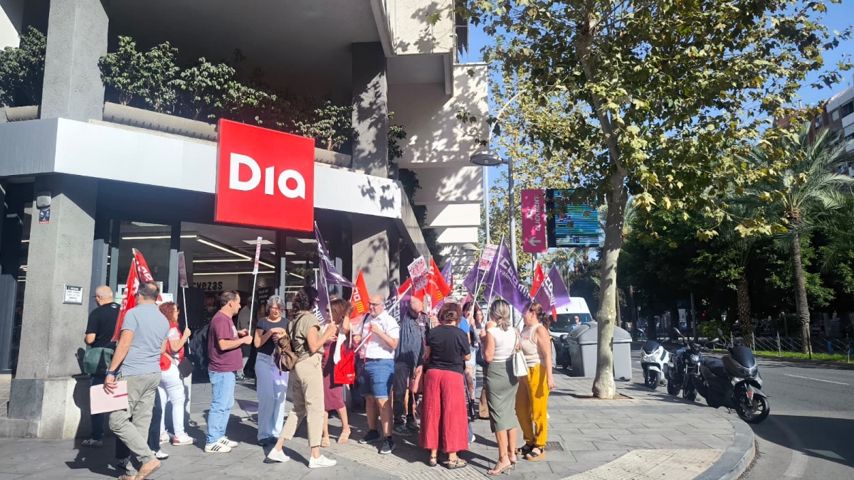 CCOO moviliza a las plantillas de las plataformas logísticas de Dia, en Alicante.
