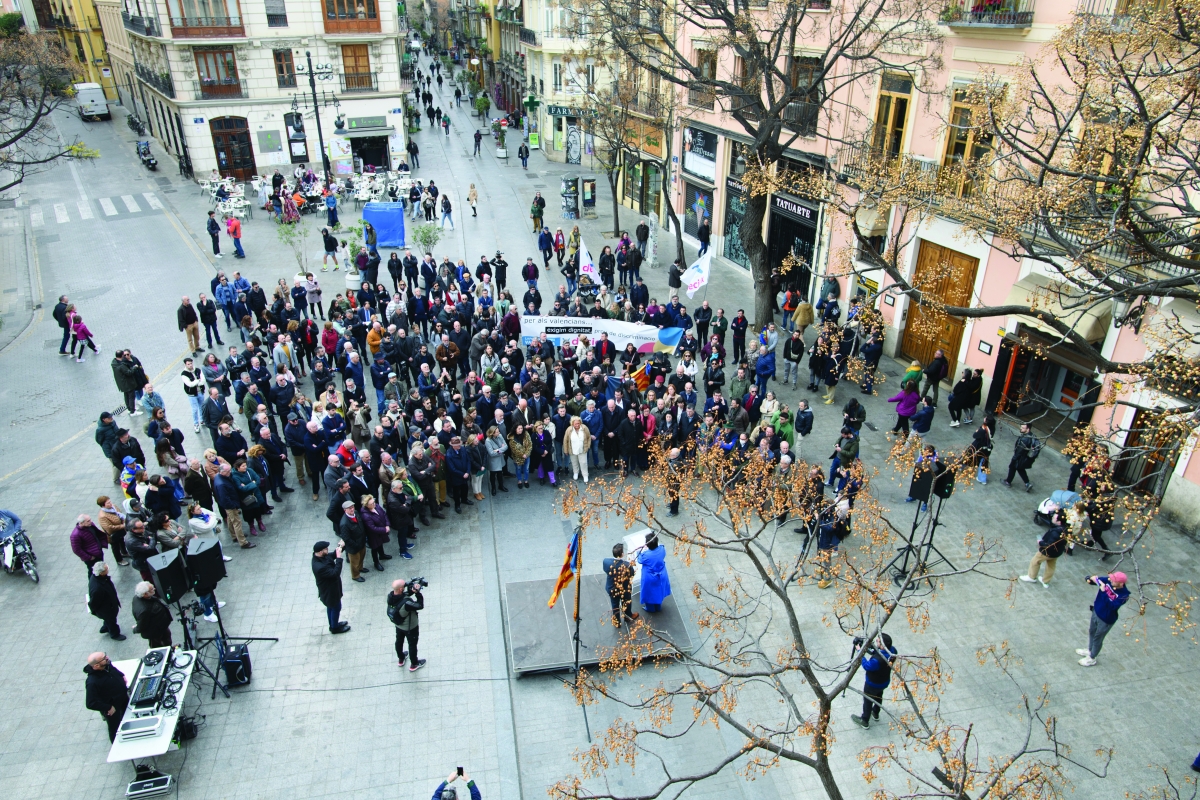 Juristes Valencians convocó a finales de julio una concentración para exigir la recuperación del derecho civil valencian