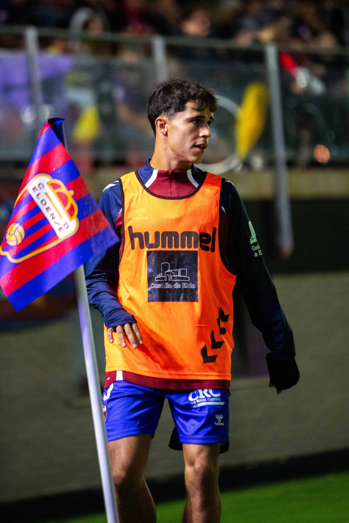 Jorge Rastrojo calentando el viernes