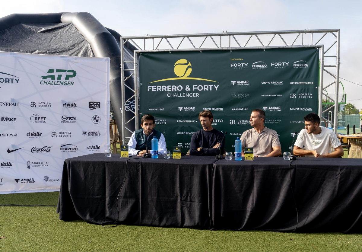 Comparecencia de prensa de presentación del Ferrero & Forty Challenger - Foto: PLAZA Comparecencia de prensa de presentación del Ferrero & Forty Challenger