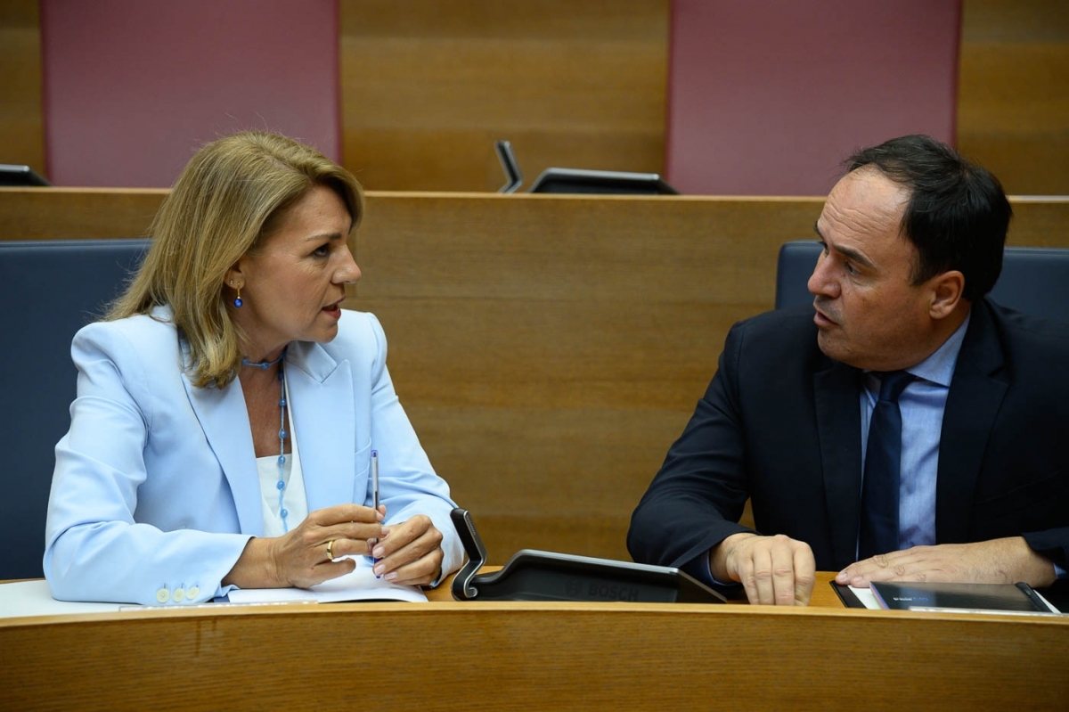 Camarero y Pérez Llorca en el reciente Debate de Política General. - Foto: KIKE TABERNER Camarero y Pérez Llorca en el reciente Debate de Política General.