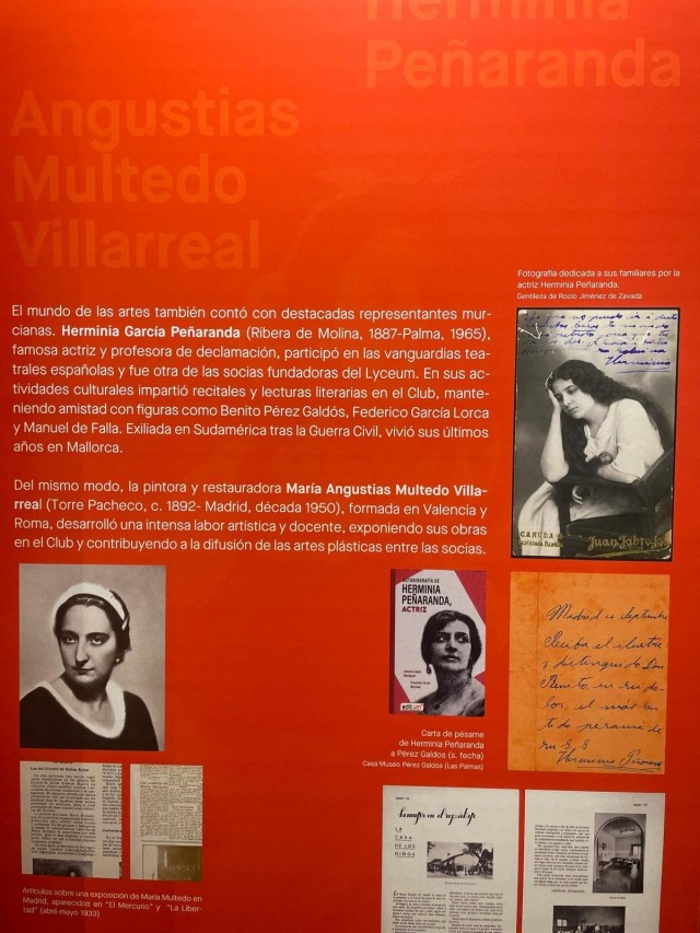 Herminia Peñaranda, la actriz molinense cuya voz rescata el Archivo Regional en la exposición 'Lyceum Club Femenino'