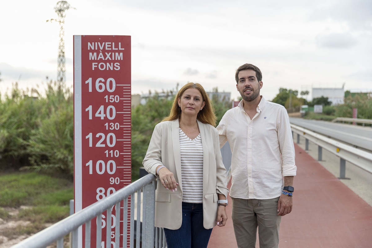 Emilio Belencoso y Amparo Clemente en el barranco del Carraixet.