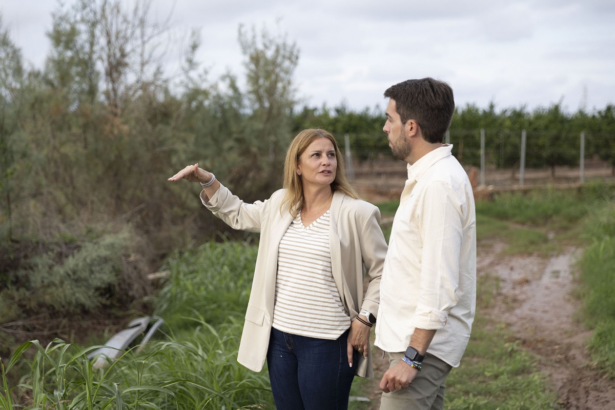 Emilio Belencoso y Amparo Clemente en el barranco del Carraixet.
