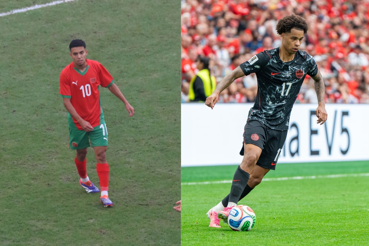 Akhomach con Marruecos a la izquierda y Buchanan con Canadá a la derecha.