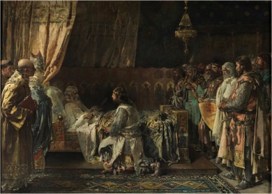 La monumental obra 'La muerte de Jaume I' viaja del Museo del Prado a València