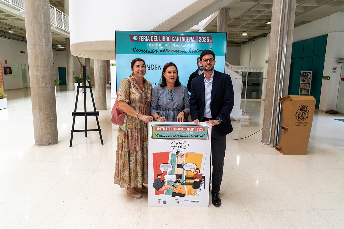 Presentación de la Feria del Libro de Cartagena. - Foto: AYTO. CARTAGENA Presentación de la Feria del Libro de Cartagena.