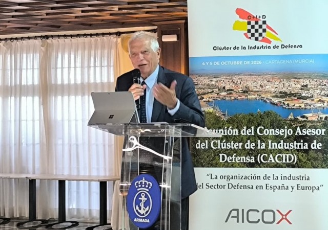 Borrell revela en Cartagena que propuso crear una unidad de 5.000 soldados europeos para actuar en emergencias