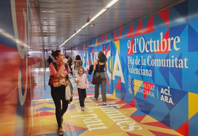 Metrovalencia ofrece servicio nocturno este jueves para facilitar el acceso a los actos por el 9 d'Octubre