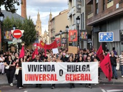 Sindicatos confirman la huelga general por la vivienda para el 11 de noviembre