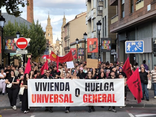Sindicatos confirman la huelga general por la vivienda para el 11 de noviembre