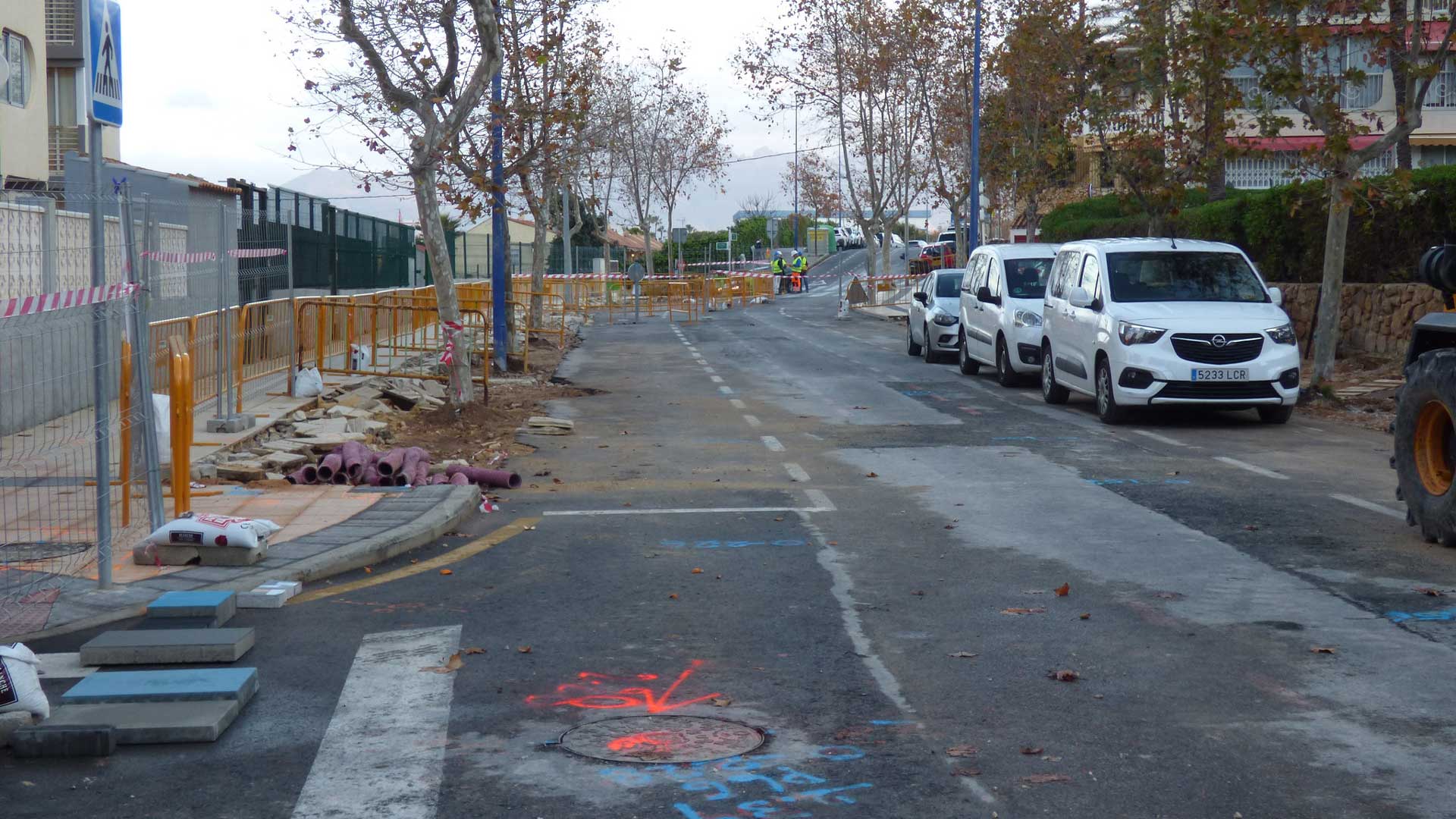 Benidorm rompe contrato con Vainsa por paralizar las obras de una calle desde septiembre de 2023