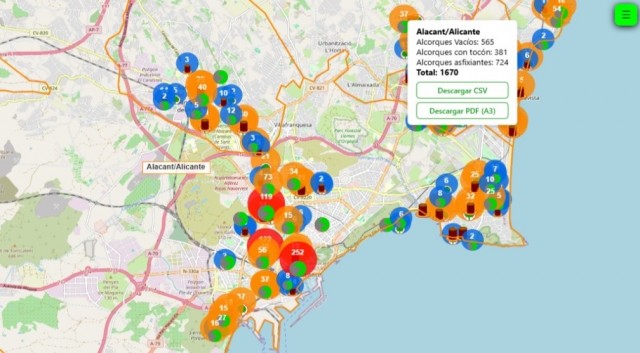 El 'mapeo' sobre el arbolado de Alicante detecta 