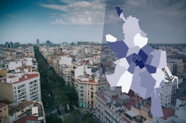 La renta media sube en València hasta los 36.640 euros y Pla del Remei ya supera los 100.000 euros