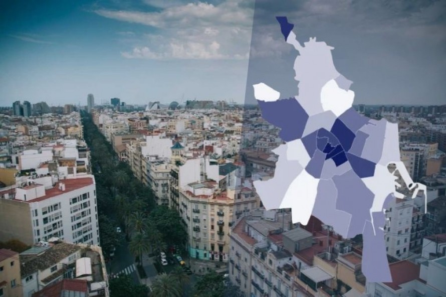 La renta media sube en València hasta los 36.640 euros y Pla del Remei ya supera los 100.000 euros