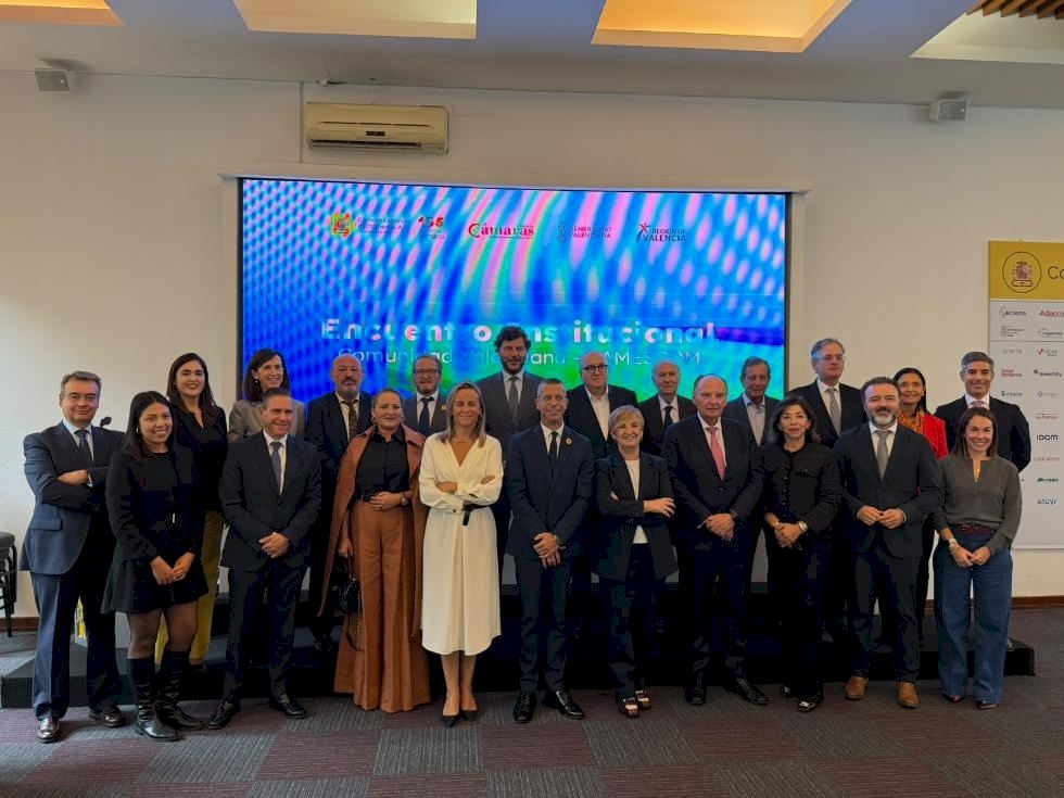Los representantes de la delegación de la Comunitat en México.