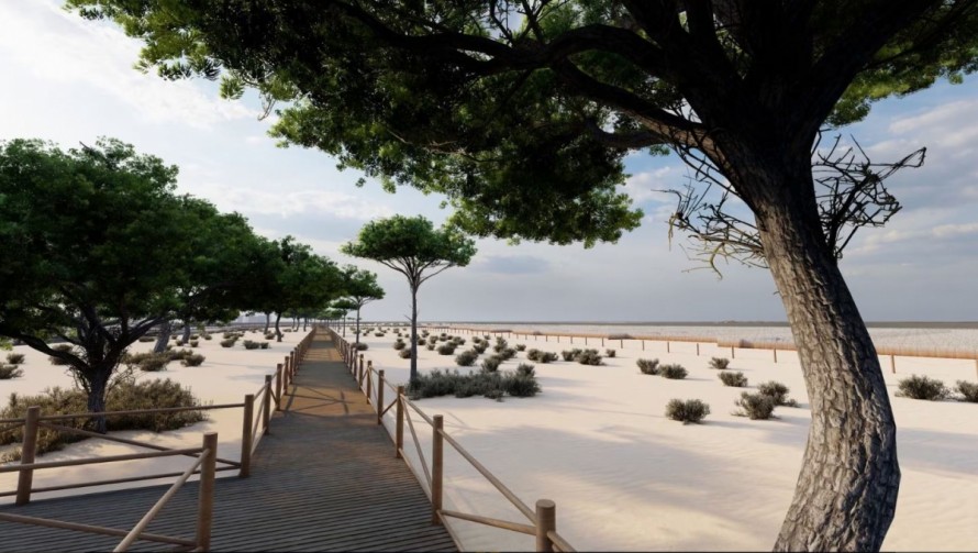 Así recuperará La Manga uno de sus grandes arenales tras desmantelar Puerto Mayor: pasarelas de madera, vegetación autóctona y playa