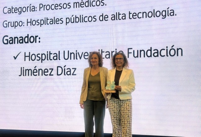 La Fundación Jiménez Díaz gana por cuarto año seguido el premio BSH en procesos médicos entre los hospitales públicos de alta tecnología