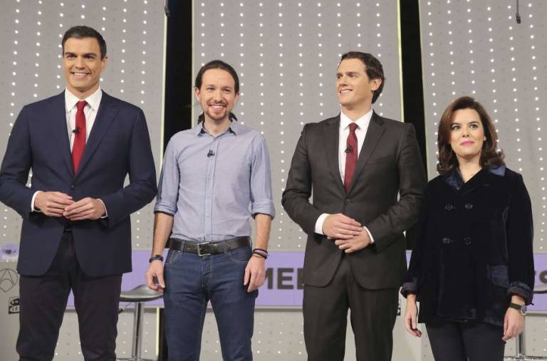 Participantes en el debate de la pasada campaña de las generales. - 