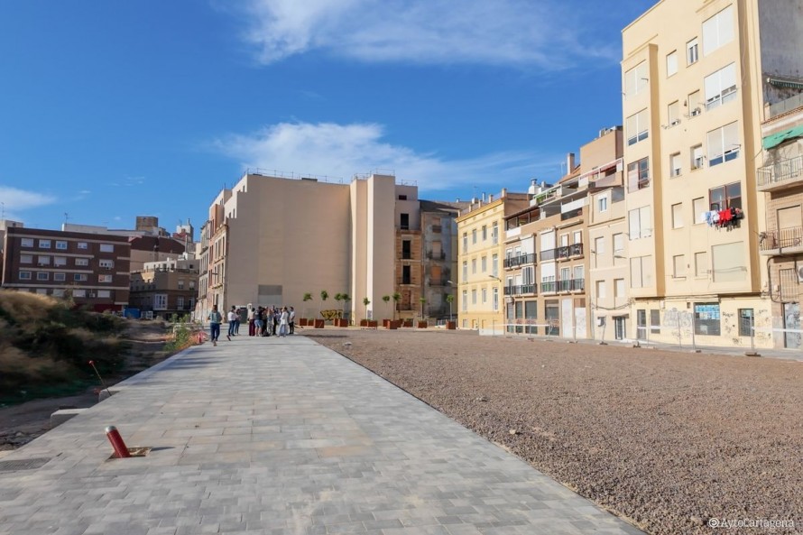 La reforma de la Morería Baja de Cartagena alcanza el 75% y se espera que acabe a final de octubre