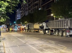 Las obras de la calle Colón entran en su recta final con el inicio de los trabajos de asfaltado