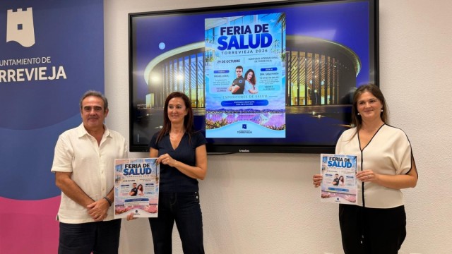 Torrevieja reunirá más de 30 estands en su primera Feria de Salud el 29 de octubre