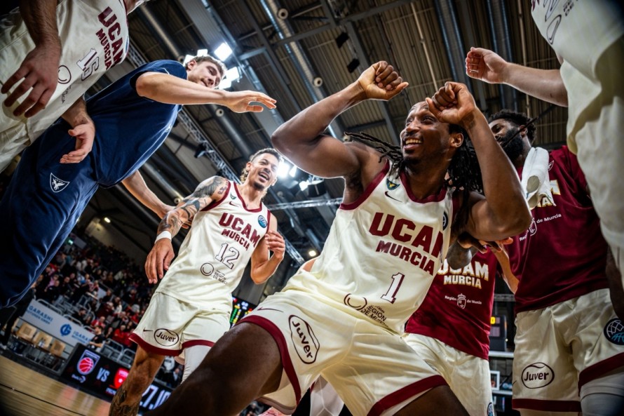 El UCAM Murcia CB arranca con dos victorias por tercera vez en sus ocho campañas europeas