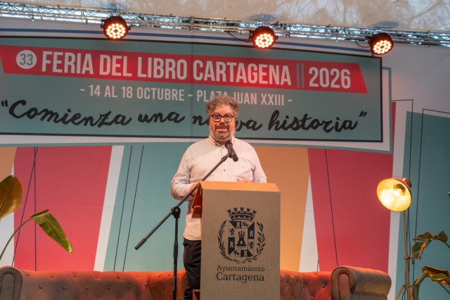 Sergio del Molino en la Feria del Libro de Cartagena: 