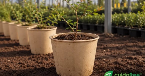 La 'startup' Cuidatree presenta una biomaceta compostable para el cultivo en vivero en el Fruit Attraction 2026