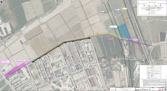 Almoradí prepara un nuevo colector de pluviales y una zona de drenaje para reducir las inundaciones en El Bañet