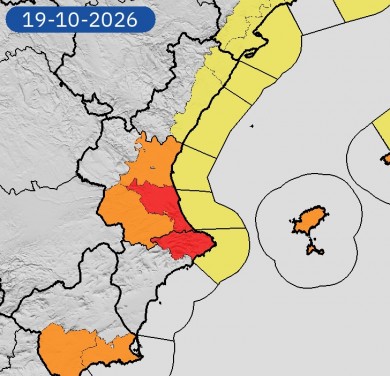 El balance de lluvia: Xàbia supera los 100 litros acumulados en 12 horas y Gata, 81