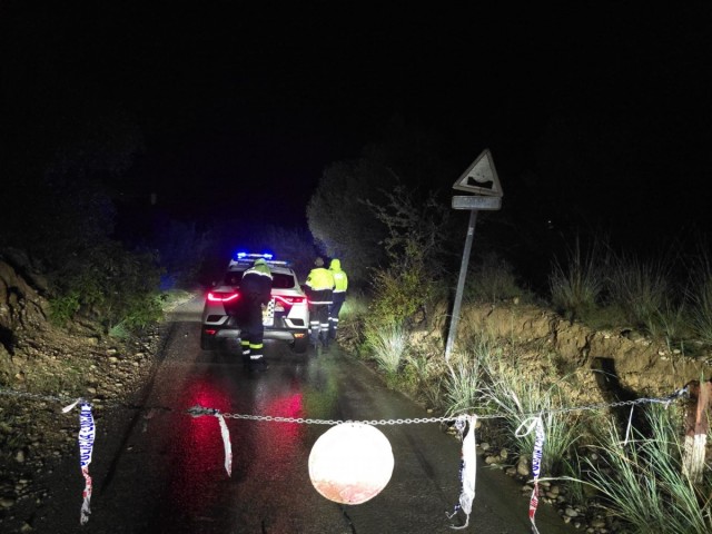 Xàbia cierra caminos en la Barranquera y los accesos al río Gorgos por la dana Adam