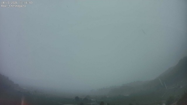 La Safor es la más afectada por las lluvias en la mañana de este domingo:Más de 200 l/m2 en Real de Gandia y Rafelcofer