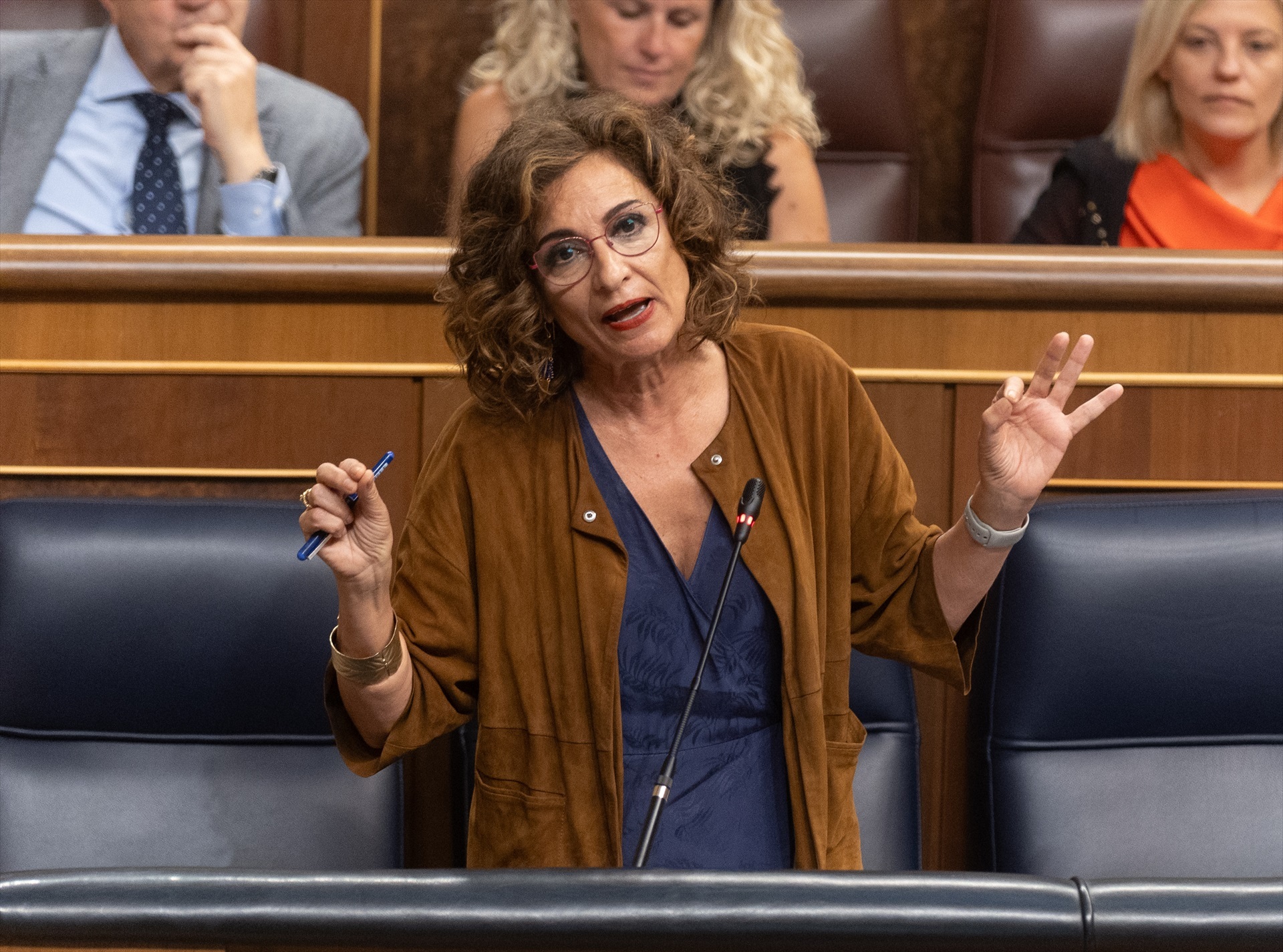 María Jesús Montero, este miércoles en el Congreso. Foto: EDUARDO PARRA/EP - 