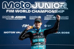 Carlos Cano, campeón del mundo júnior, en el mundial de Moto3 con el equipo Aspar