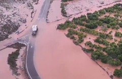 Las tormentas obligan a cortar 17 carreteras en la Marina Alta, la Safor y la Ribera Alta