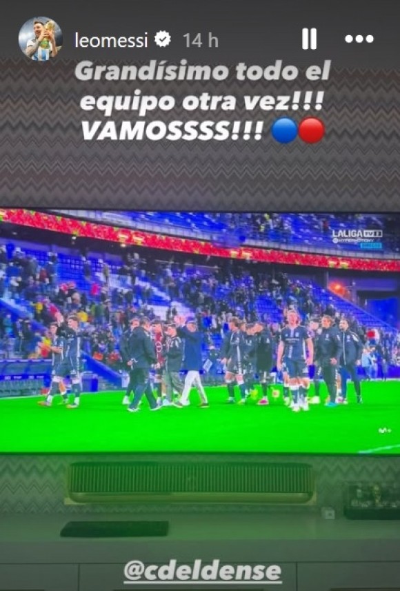 Messi tras la victoria de su CD Eldense: 