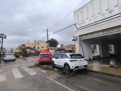 Los efectos del temporal en la Marina Alta, en imágenes 