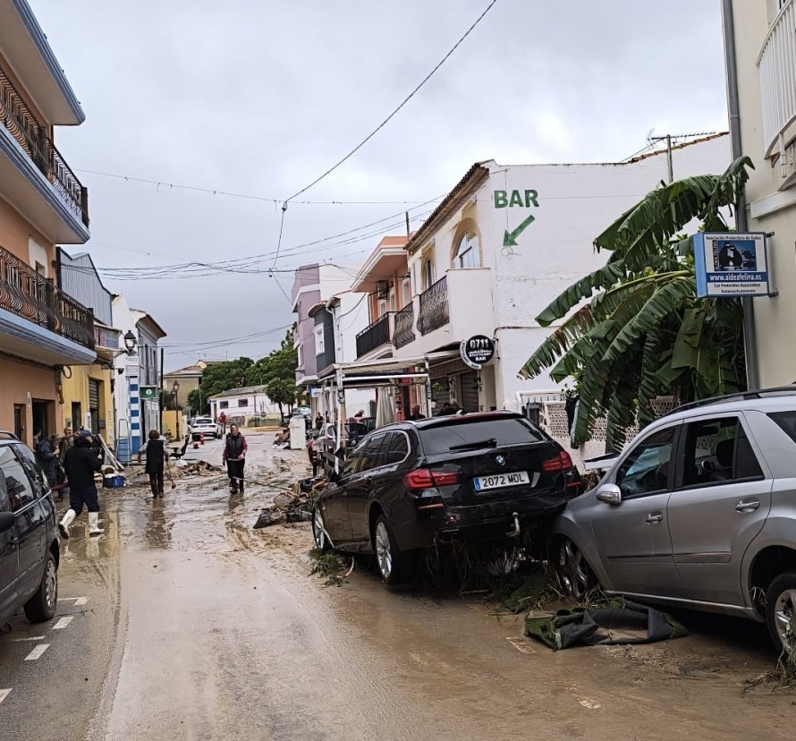 Los efectos del temporal en la Marina Alta, en imágenes 