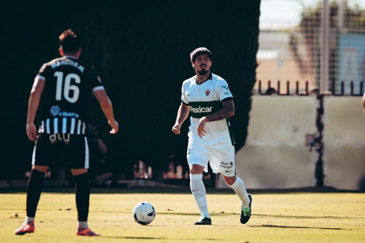 Kevin Lomónaco en el amistoso frente al FC Cartagena