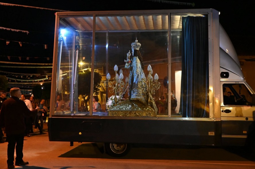 Alhama de Murcia se vuelca con La Fuensanta en su peregrinación en 'maremóvil' por la Región: todas las imágenes