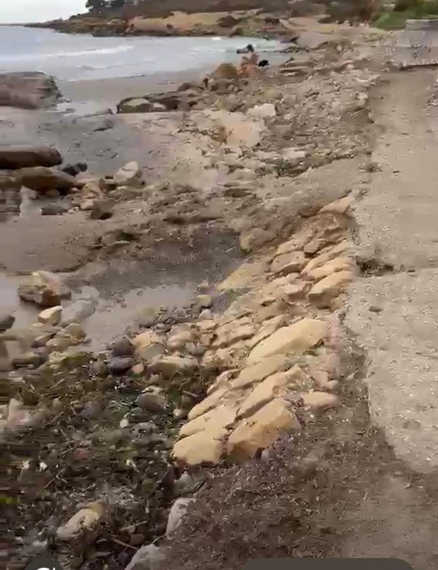 Vecinos de Playa de San Juan exigen mantenimiento en el tramo de playa junto al Cabo