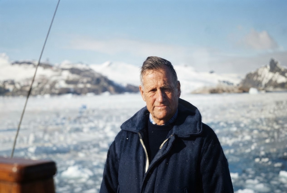 Manuel Catalán en la Antártida, 2005 - FOTO: MCPU Manuel Catalán en la Antártida, 2005