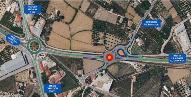 Una nueva glorieta conectará Archena con la A-30