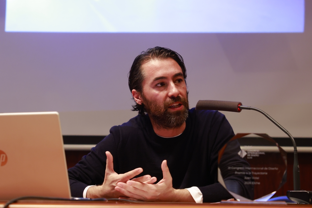 Juan Vidal, durante su conferencia.