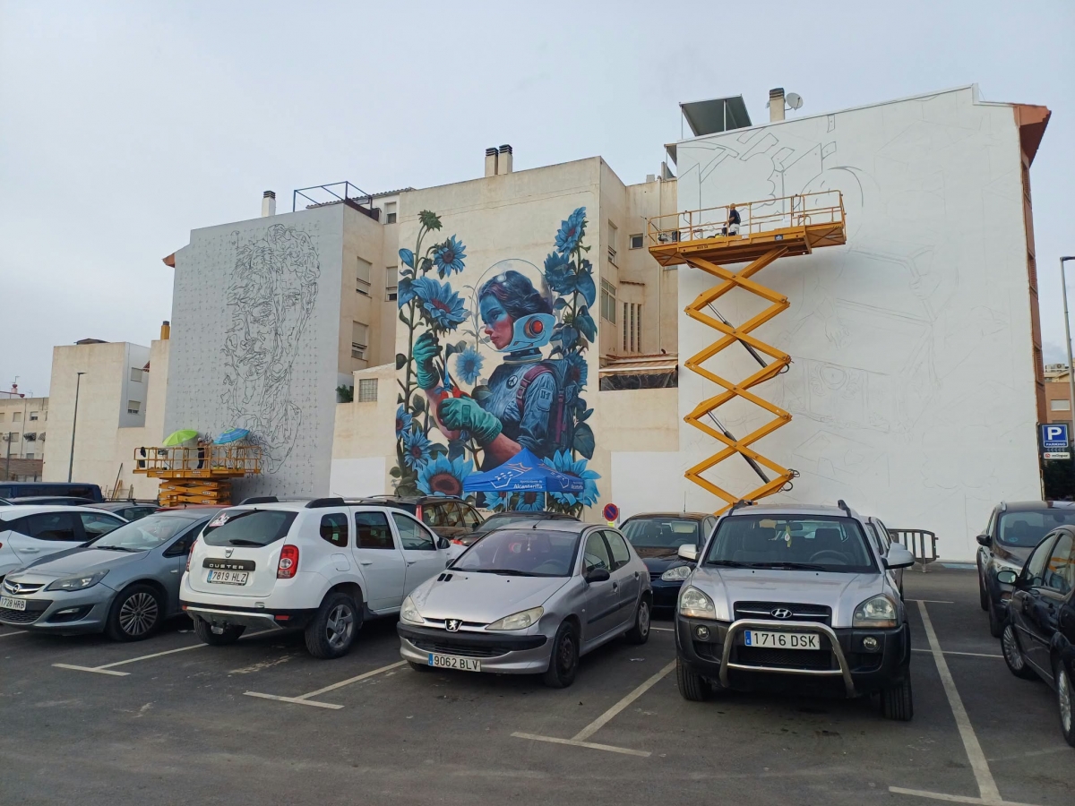 Nuevas intervenciones artísticas en Alcantarilla con motivo de Octubre Joven. - Foto: AYTO. ALCANTARILLA Nuevas intervenciones artísticas en Alcantarilla con motivo de Octubre Joven.